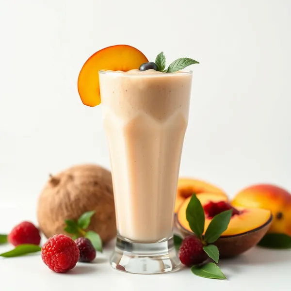 Pre-Workout Peach Coconut Water Smoothie