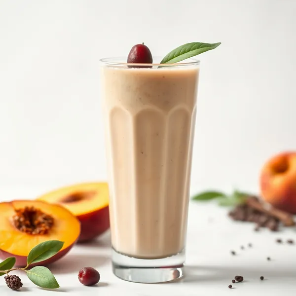 Pre-Workout Peach Hemp Milk Smoothie