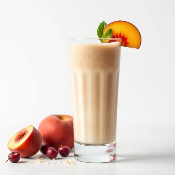 Batido de Durazno y Leche de Arroz Pre-Entrenamiento
