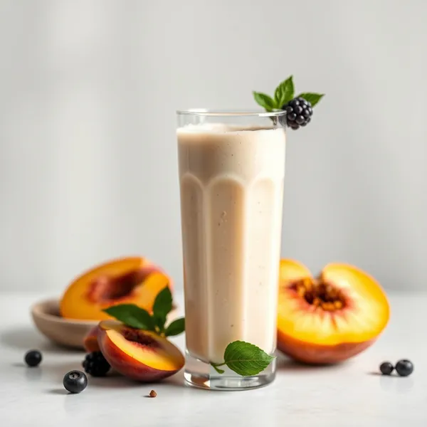 Batido de Durazno y Leche de Espelta Pre-Entrenamiento