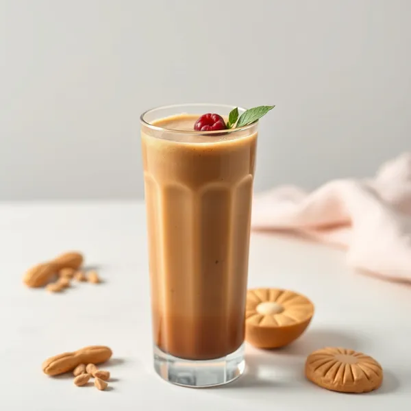 Smoothie di Caffè Freddo e Burro di Arachidi Pre-Allenamento