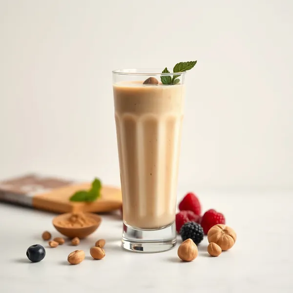 Pre-Workout Peanut Butter Hazelnut Milk Smoothie