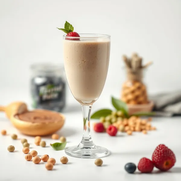 Pre-Workout Peanut Butter Pea Milk Smoothie