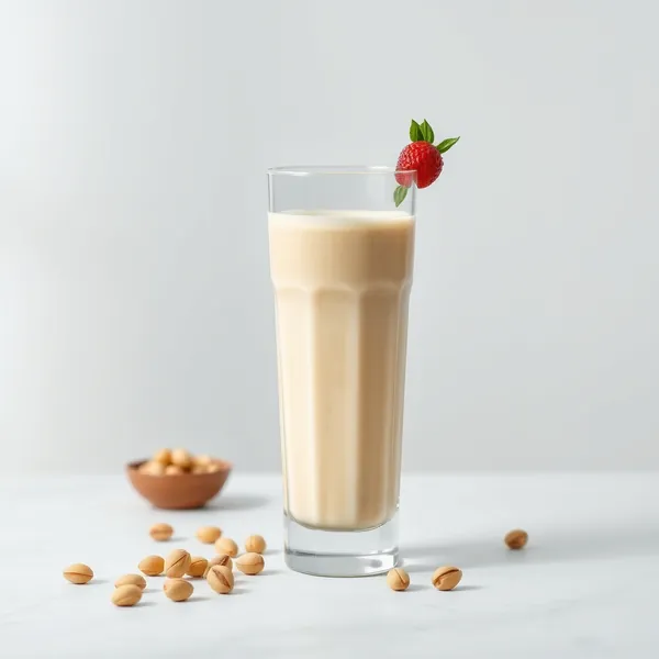 Smoothie de Manteiga de Amendoim e Leite de Pistache Pré-Treino