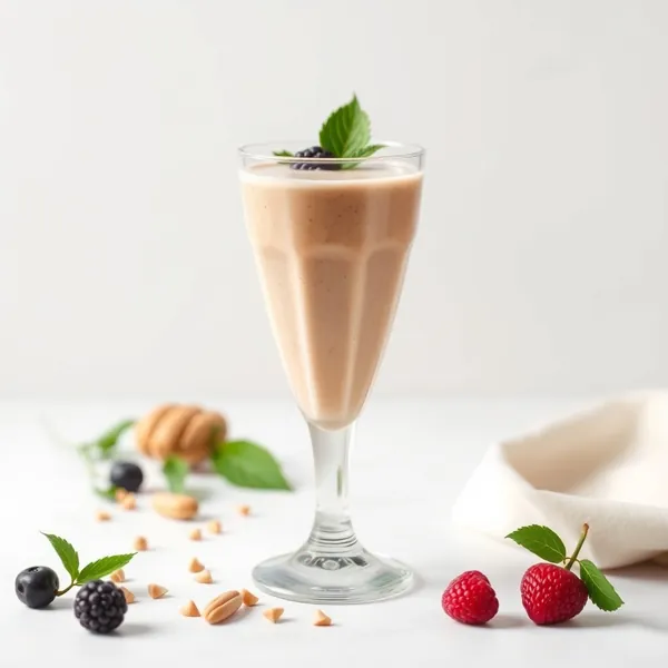 Pre-Workout Peanut Butter Soy Milk Smoothie