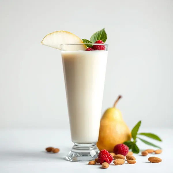 Smoothie Pera Mandorla Latte di Cocco Pre-Allenamento