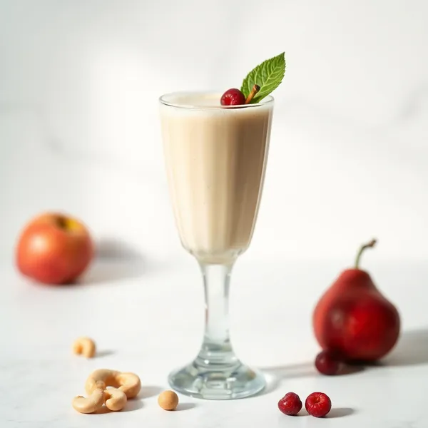 Smoothie de Pera e Leite de Caju Pré-Treino
