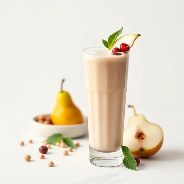 Pre-Workout Pear Hazelnut Milk Smoothie