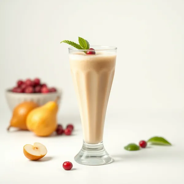 Pre-Workout Birnen-Macadamia-Milch-Smoothie