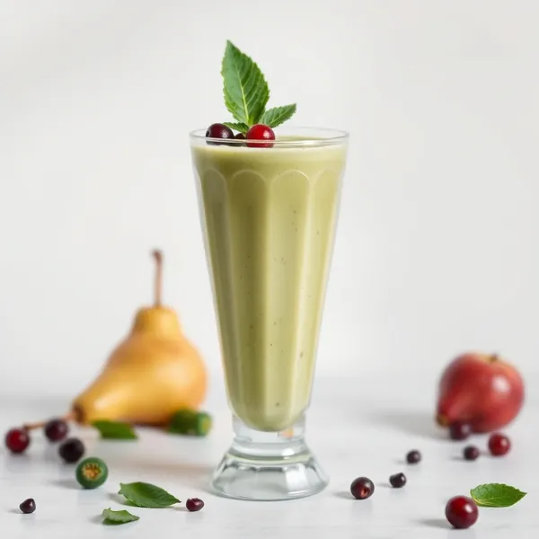 Pre-Workout Pear Matcha Tea Smoothie