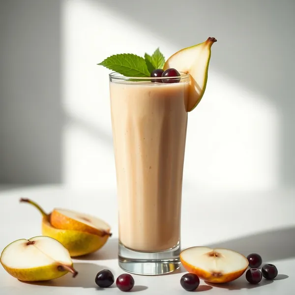 Pre-Workout Pear Protein Shake Smoothie