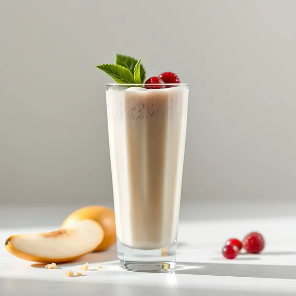 Batido de Pera e Leite de Arroz Pré-Treino