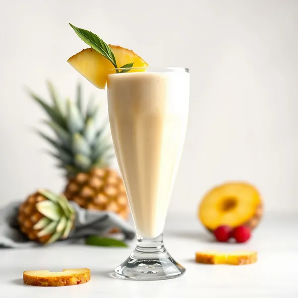 Pre-Workout Pineapple Greek Yogurt Smoothie