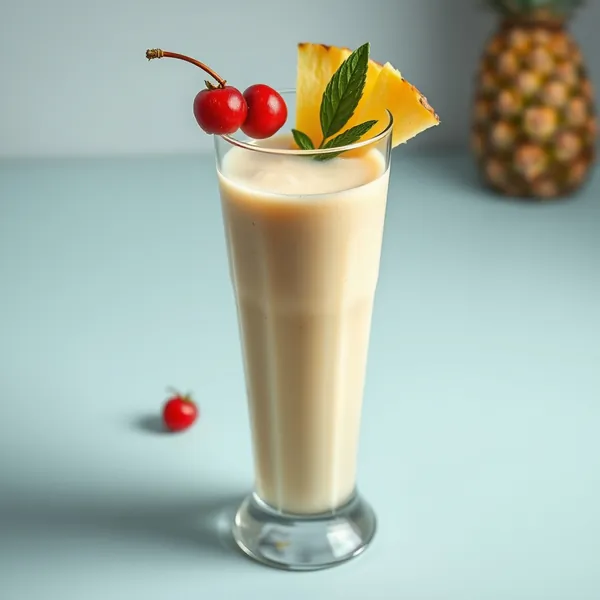 Batido de Piña y Leche de Macadamia Pre-Entrenamiento