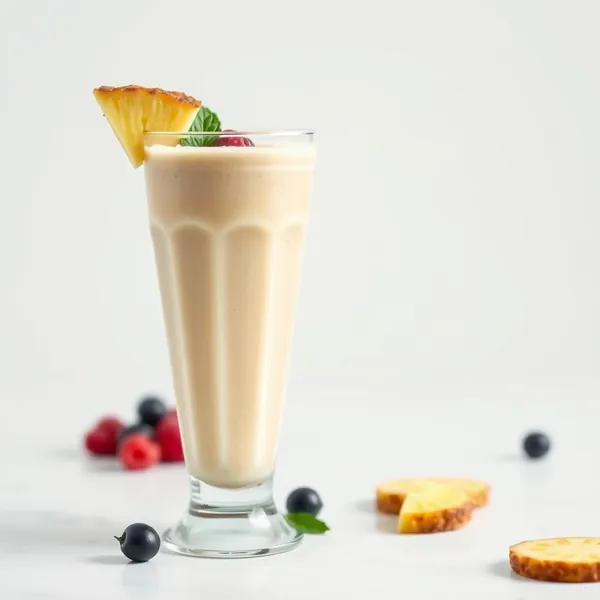 Smoothie de Abacaxi e Leite de Espelta Pré-Treino