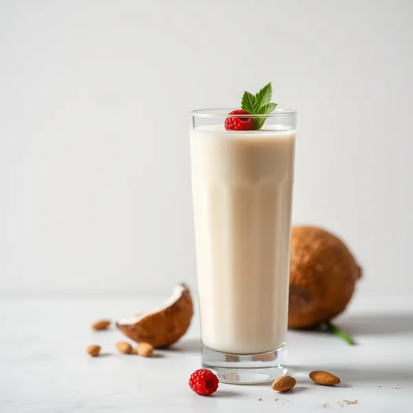 Frullato di Proteine Pre-Allenamento di Mandorla e Latte di Cocco
