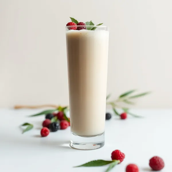 Smoothie aus Hanfmilch mit Pre-Workout-Protein