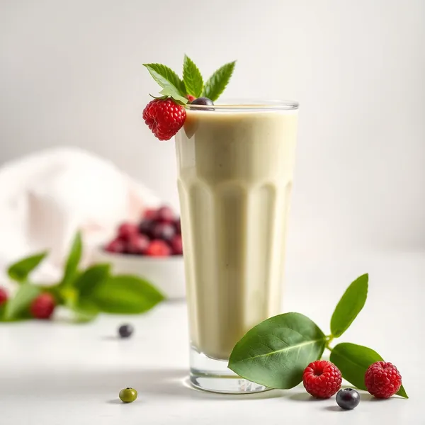 Pre-Workout Protein Powder Pea Milk Smoothie