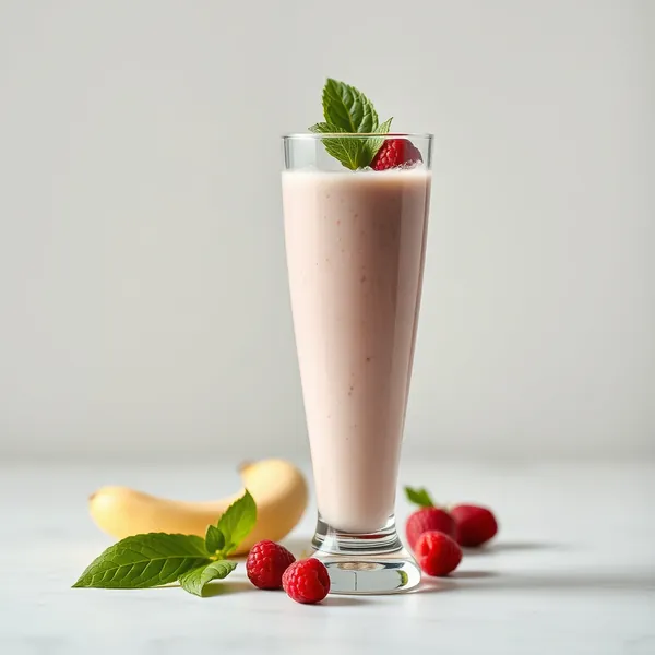 Smoothie de Leite de Arroz e Proteína Pré-Treino