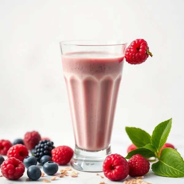 Smoothie de Leite de Escanda e Proteína Pré-Treino