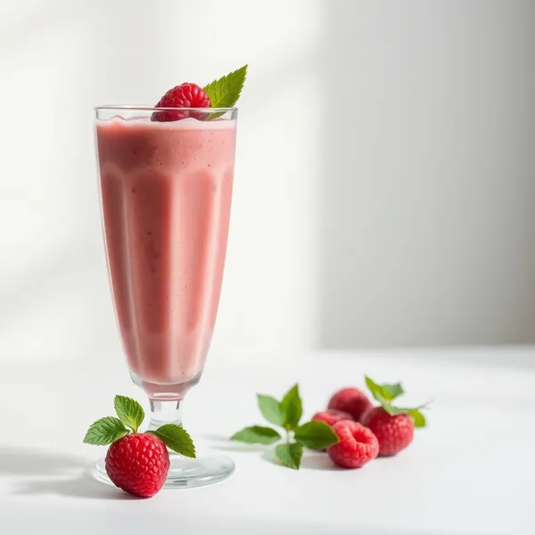 Pre-Workout Raspberry Apple Juice Smoothie