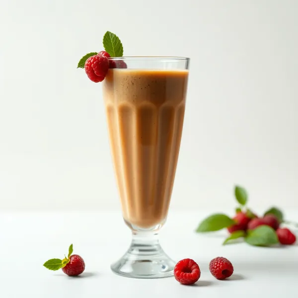 Batido de Café Frío con Frambuesa Pre-Entrenamiento