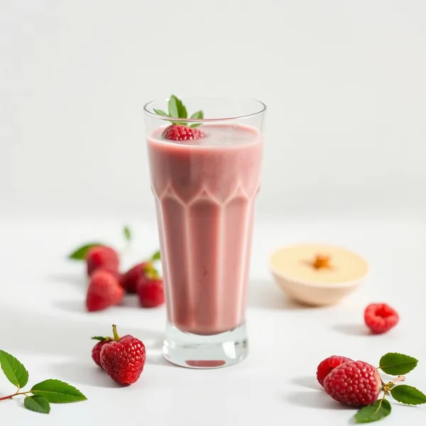 Pre-Workout Raspberry Hemp Milk Smoothie