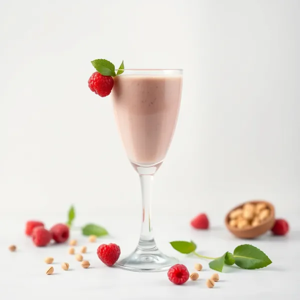 Smoothie ai Lamponi e Pistacchio Pre-Allenamento