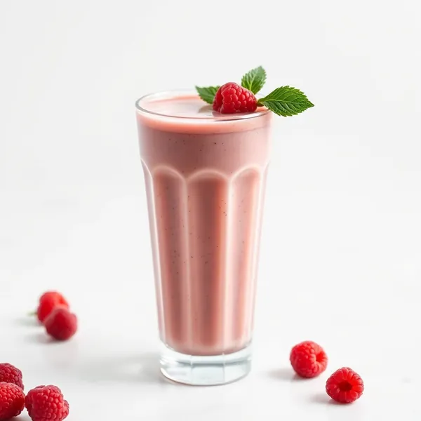 Pre-Workout Raspberry Rice Milk Smoothie