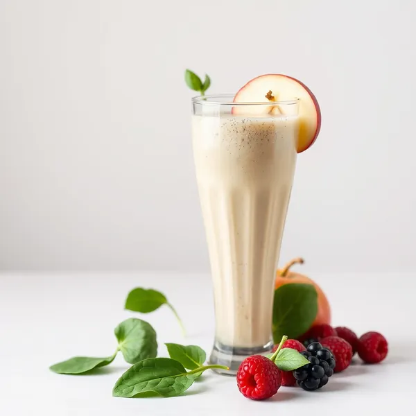 Pre-Workout Spinach Apple Juice Smoothie
