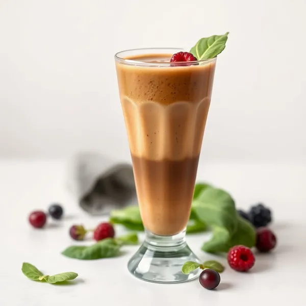 Smoothie di Spinaci e Caffè Freddo Pre-Allenamento
