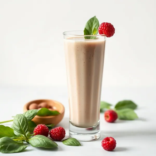 Pre-Workout Spinach Hazelnut Milk Smoothie