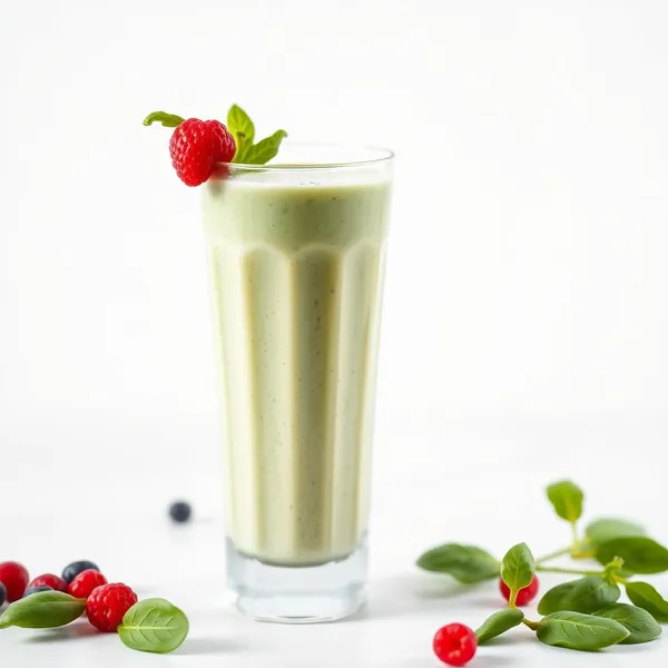 Pre-Workout Spinach Kefir Milk Smoothie
