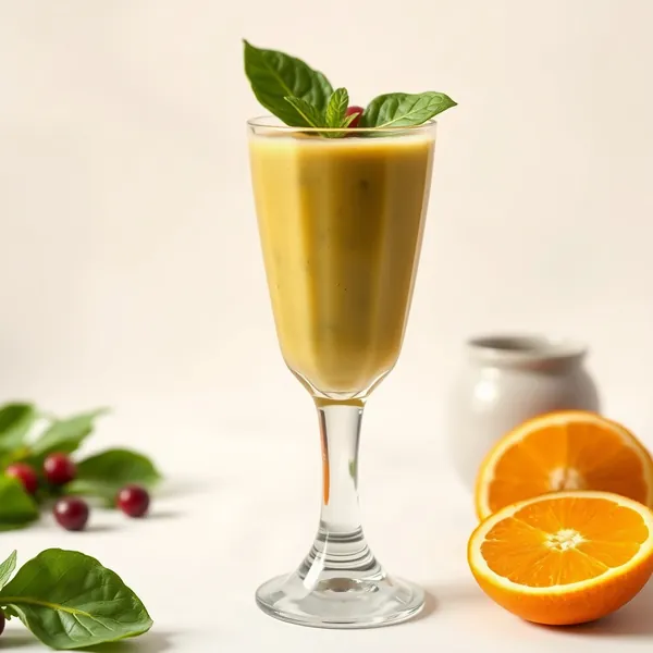 Pre-Workout Spinach Orange Juice Smoothie