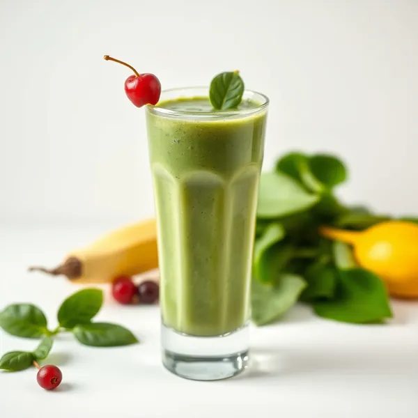 Pre-Workout Spinach Pea Milk Smoothie