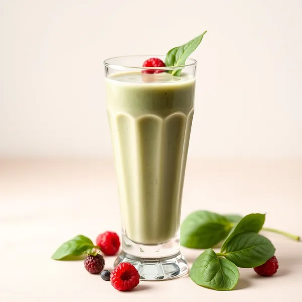 Pre-Workout Spinach Soy Milk Smoothie