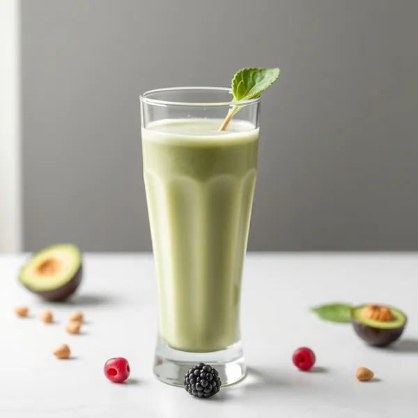 Smoothie de Espirulina e Leite de Pistache Pré-Treino