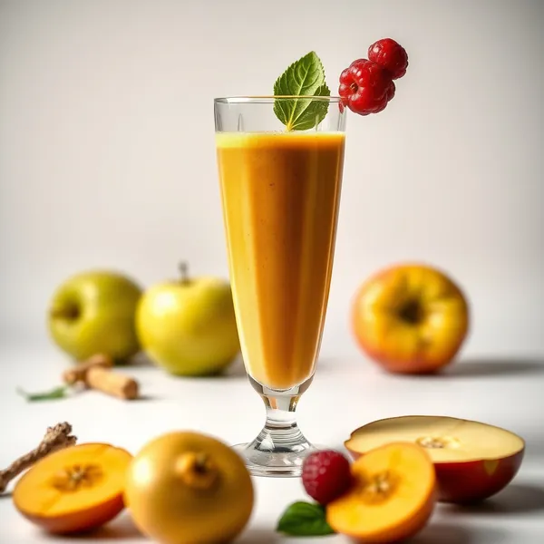 Smoothie de Maçã e Cúrcuma Pré-Treino