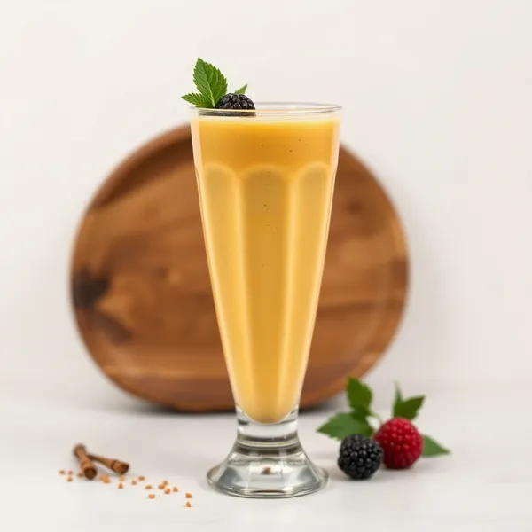 Smoothie de Cúrcuma e Iogurte Grego Pré-Treino