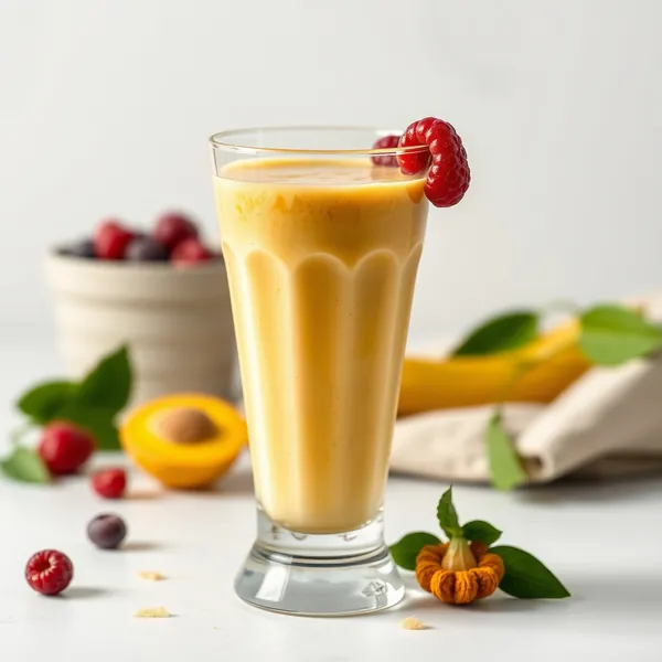 Pre-Workout Turmeric Macadamia Milk Smoothie