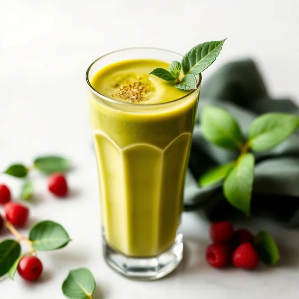Pre-Workout Turmeric Matcha Tea Smoothie