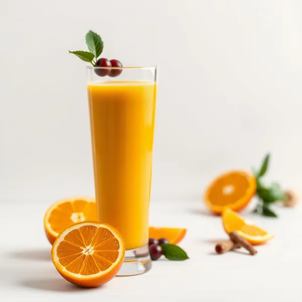 Smoothie de Laranja e Cúrcuma Pré-Treino