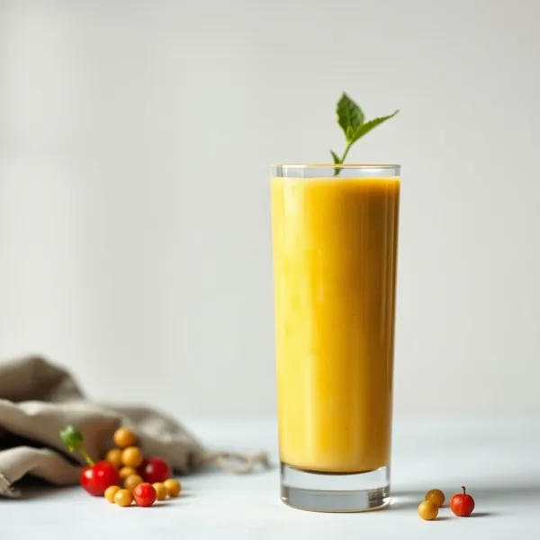 Batido de Cúrcuma y Leche de Guisante Pre-Entrenamiento