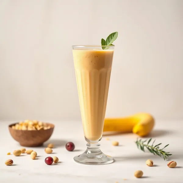 Batido de Leche de Pistacho y Cúrcuma Pre-Entrenamiento