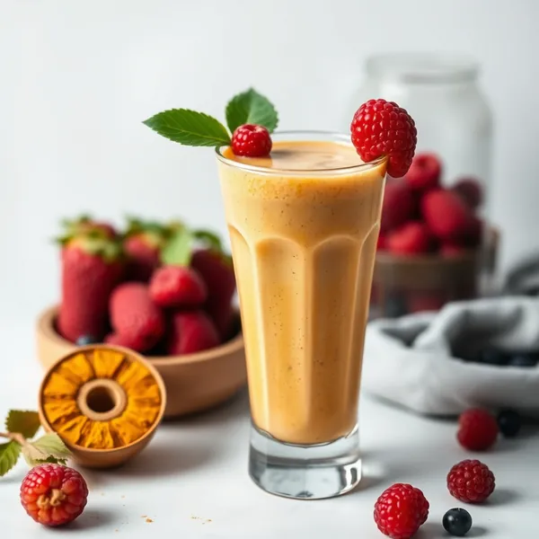 Pre-Workout Turmeric Protein Shake Smoothie