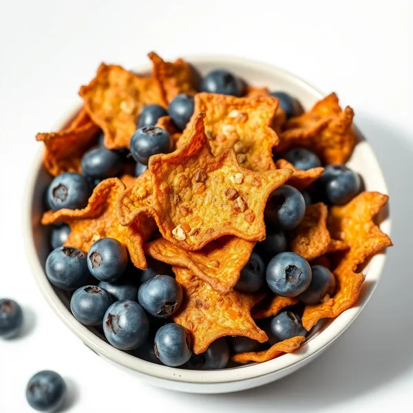 Proteinreiche Blaubeer-Chips