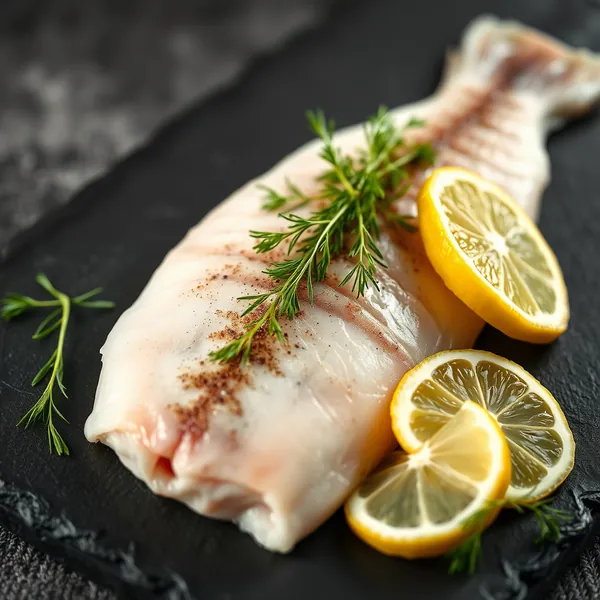 Raw Flounder Fillet
