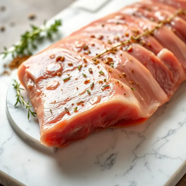 Rohes Ziegenbauch