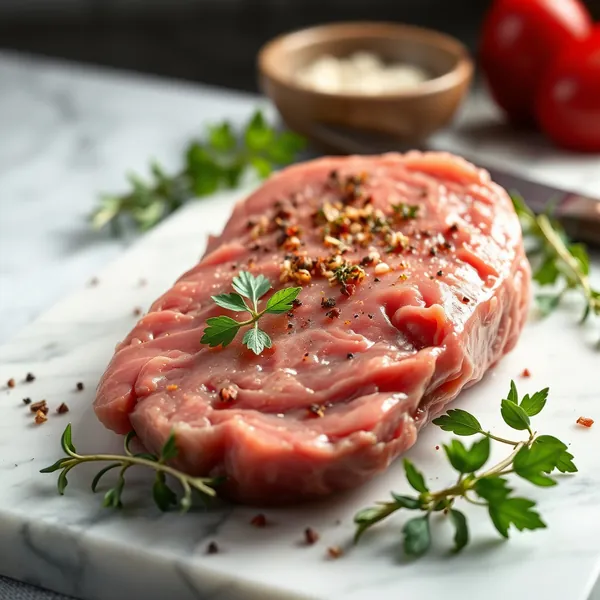 Rohes Ziegenfleisch