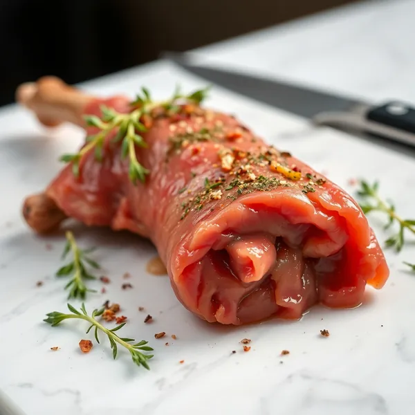 Raw Goat Shank